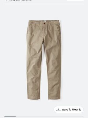 Flint and Tinder 360 Chino Khaki Pants
